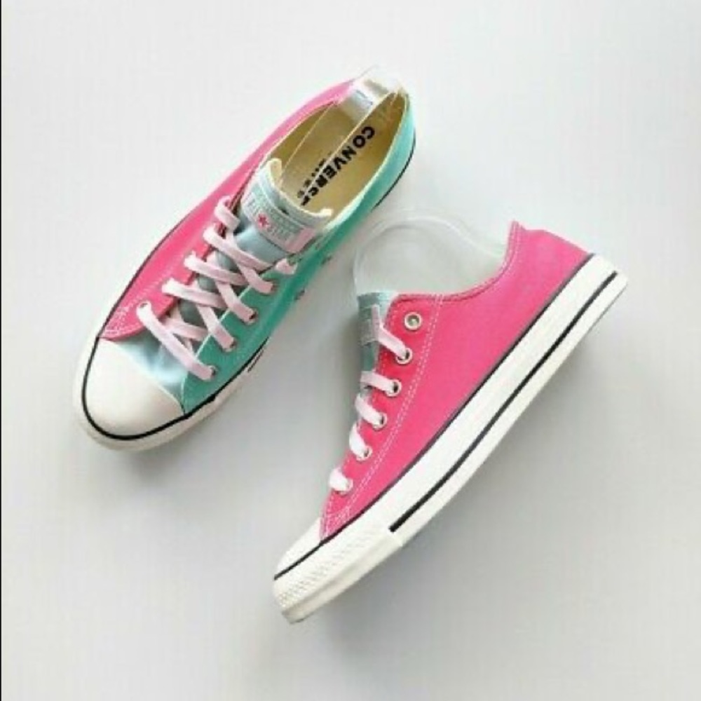 Converse Chuck Taylor Low Top Green Teal Pink